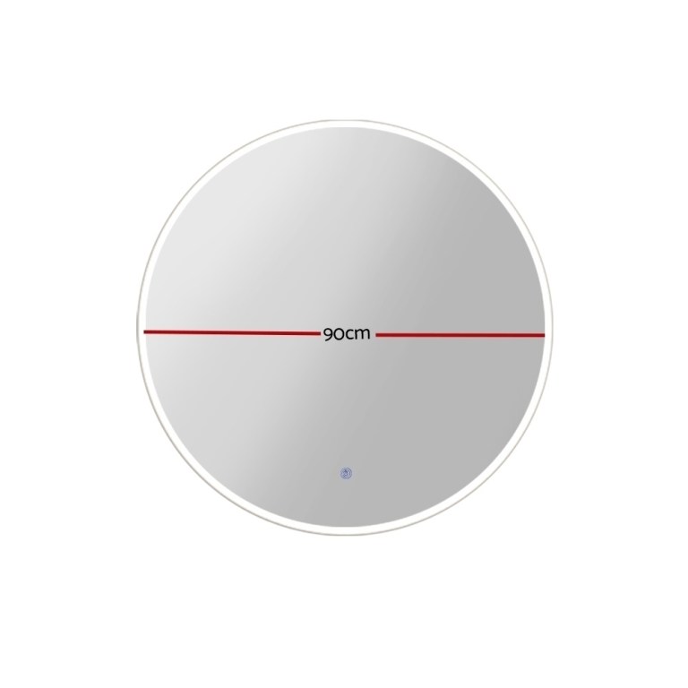 embellir wall mirror 90cm with led light makeup home decor bathroom round vanity embellir wall mirror 90cm with led light makeup home decor bathroom round vanity