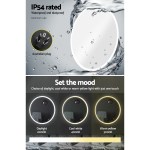embellir wall mirror 90cm with led light makeup home decor bathroom round vanity embellir wall mirror 90cm with led light makeup home decor bathroom round vanity