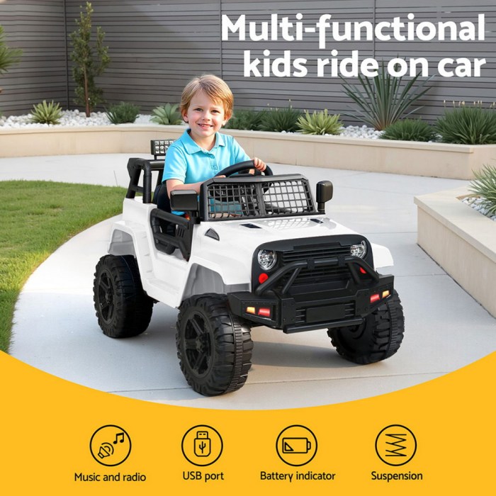 rigo kids electric ride on car jeep toy cars remote 12v white rigo kids electric ride on car jeep toy cars remote 12v white