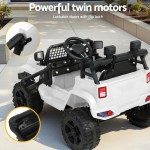 rigo kids electric ride on car jeep toy cars remote 12v white rigo kids electric ride on car jeep toy cars remote 12v white