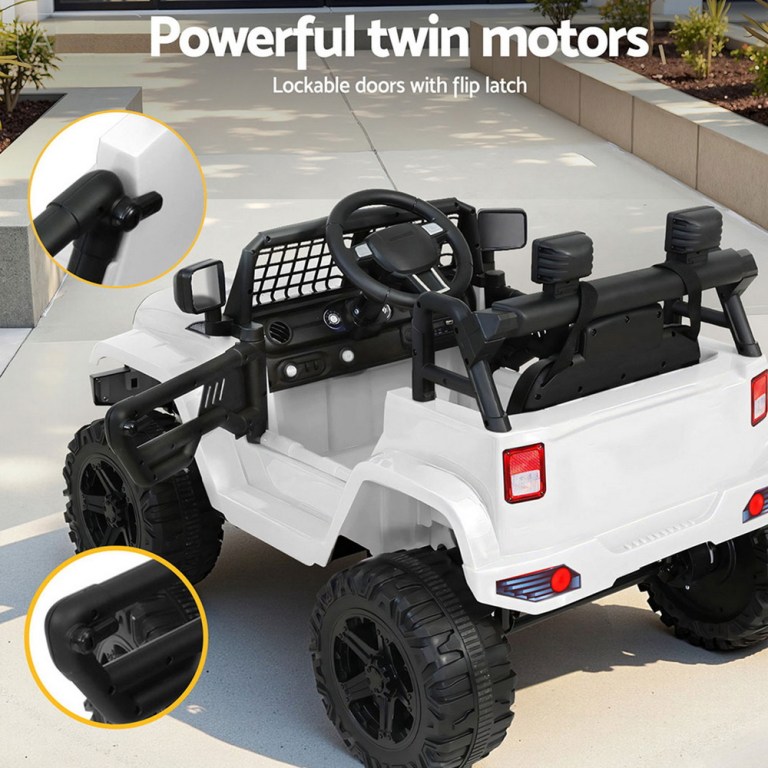 rigo kids electric ride on car jeep toy cars remote 12v white rigo kids electric ride on car jeep toy cars remote 12v white