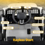 rigo kids electric ride on car jeep toy cars remote 12v white rigo kids electric ride on car jeep toy cars remote 12v white