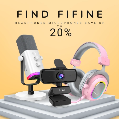 shop fifine headphones microphones gaming at kouwi
