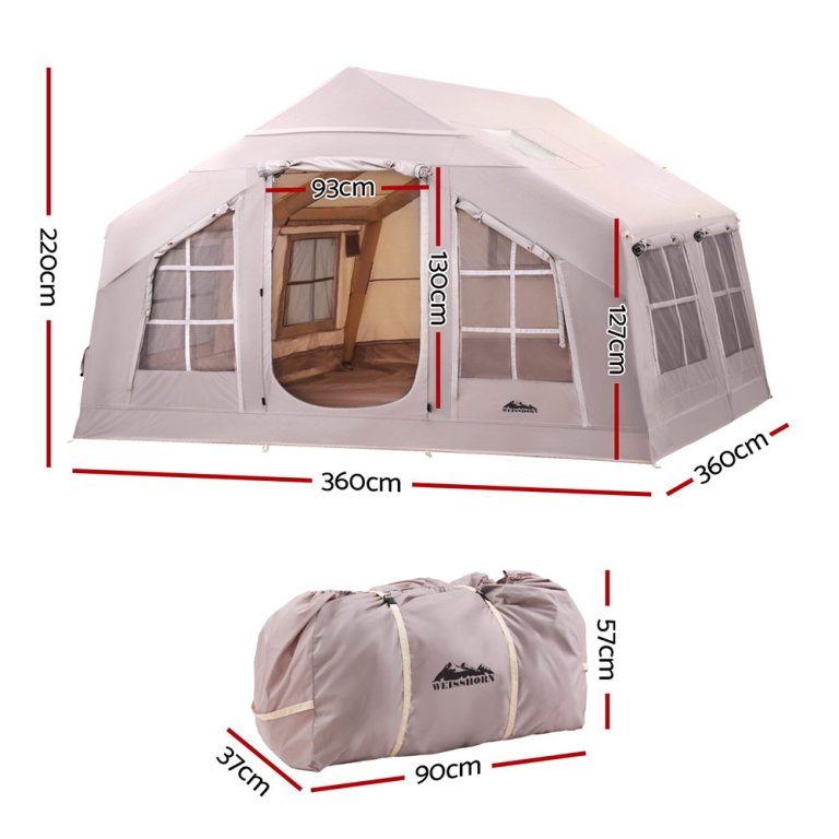 weisshorn camping tent inflatable beach tent 6 person 360cm weisshorn camping tent inflatable beach tent 6 person 360cm