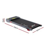 everfit treadmill electric walking pad incline under desk home gym 380mm grey everfit treadmill electric walking pad incline under desk home gym 380mm grey