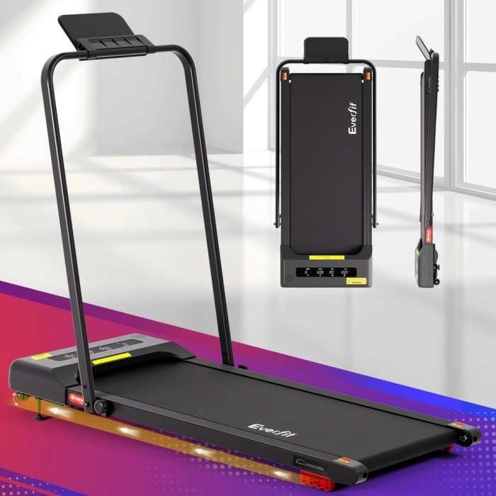 everfit treadmill electric walking pad incline under desk 380mm black everfit treadmill electric walking pad incline under desk 380mm black