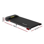 everfit treadmill electric walking pad with incline under desk home gym black