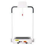 everfit treadmill electric walking pad with incline foldable for home gym white