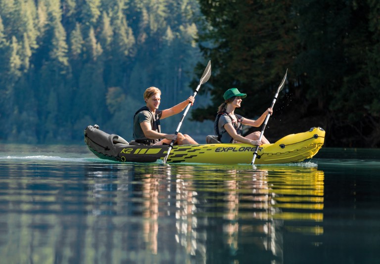 intex explorer inflatable k2 kayak 68307