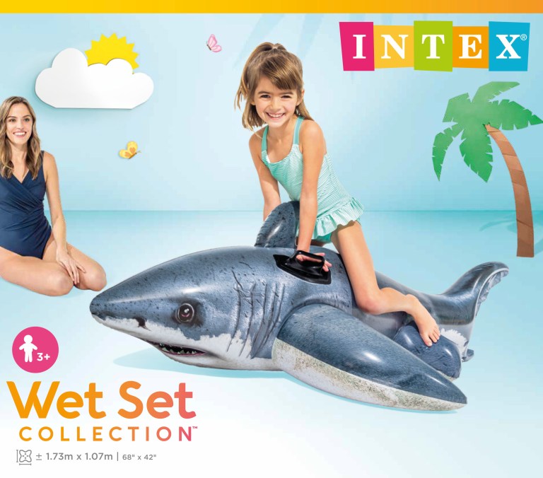 intex great white shark ride on 57525 intex great white shark ride on 57525