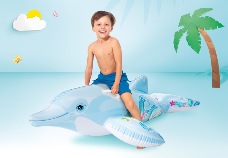 intex lil' dolphin ride on pool kids float 58535 intex lil' dolphin ride on pool kids float 58535