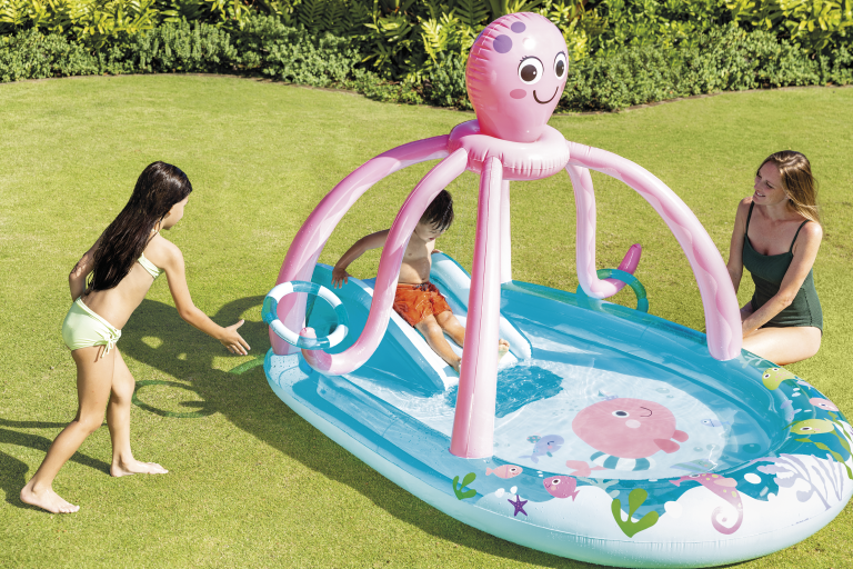 intex friendly octopus inflatable play centre 56138 intex friendly octopus inflatable play centre 56138