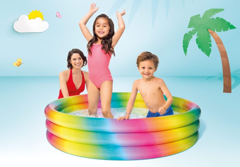 intex rainbow ombre pool 147cm 58439