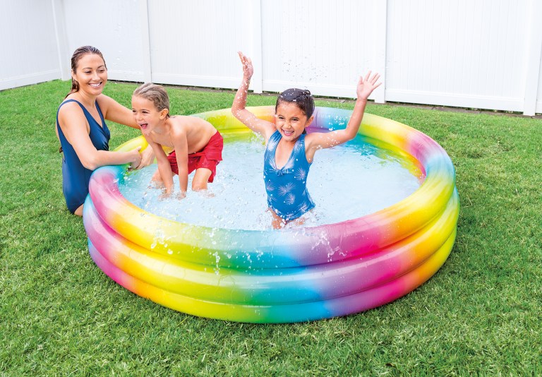 intex rainbow ombre pool 168cm 58449