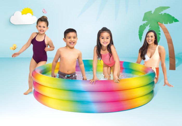 intex rainbow ombre pool 168cm 58449 intex rainbow ombre pool 168cm 58449