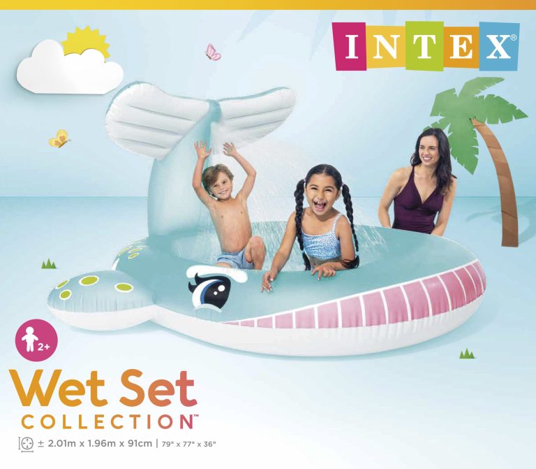 intex whale spray pool kids baby 57440 intex whale spray pool kids baby 57440