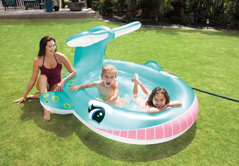 intex whale spray pool kids baby 57440 intex whale spray pool kids baby 57440