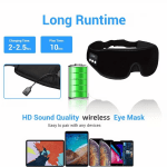 1 3d wireless sleep mask with 5.2bt headphones, the best sleep mask, type c charging cable built in, wireless music eye mask, suitable for both men and women, wireless sleep mask, sleep eye mask, travel sleep aid, portable sleep solution, soft ear pads, l