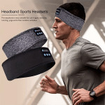 the dual purpose wireless headphones for sleep and exercise feature a headband design that is light, thin and soft, providing a comfortable fit without pressing on the ears