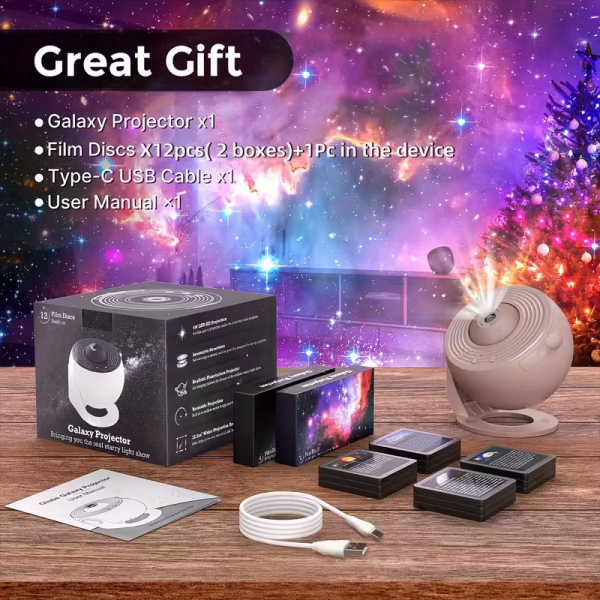12 in 1 constellation and planetary arium projector usb power supply, modern space themed night light with aurora effect, suitable for bedrooms, suitable for teenagers and adults, adjustable display settings 12 in 1 constellation and planetary arium projector usb power supply, modern space themed night light with aurora effect, suitable for bedrooms, suitable for teenagers and adults, adjustable display settings
