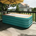 large inflatable swimming pool, green swimming pool, suitable for home yard, outdoor pool, summer family gathering, must have pool for playing water large inflatable swimming pool, green swimming pool, suitable for home yard, outdoor pool, summer family gathering, must have pool for playing water