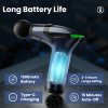 black 3 in 1 massage gun with extendable handle & back strap – 12 speed deep tissue muscle massager, 4 attachments, usb c charging, for athletes, gym recovery & seniors