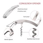 wine accessories gift set (black), 5 piece bottle corkscrew opener kit with novelty bottle shaped case, valentine's day gift for wine lovers wine accessories gift set (black), 5 piece bottle corkscrew opener kit with novelty bottle shaped case, valentine's day gift for wine lovers