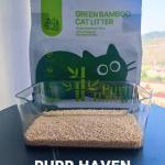 purr haven green bamboo cat litter | 1 carton | 6 packs per carton | 2.5kg per pack purr haven green bamboo cat litter | 1 carton | 6 packs per carton | 2.5kg per pack