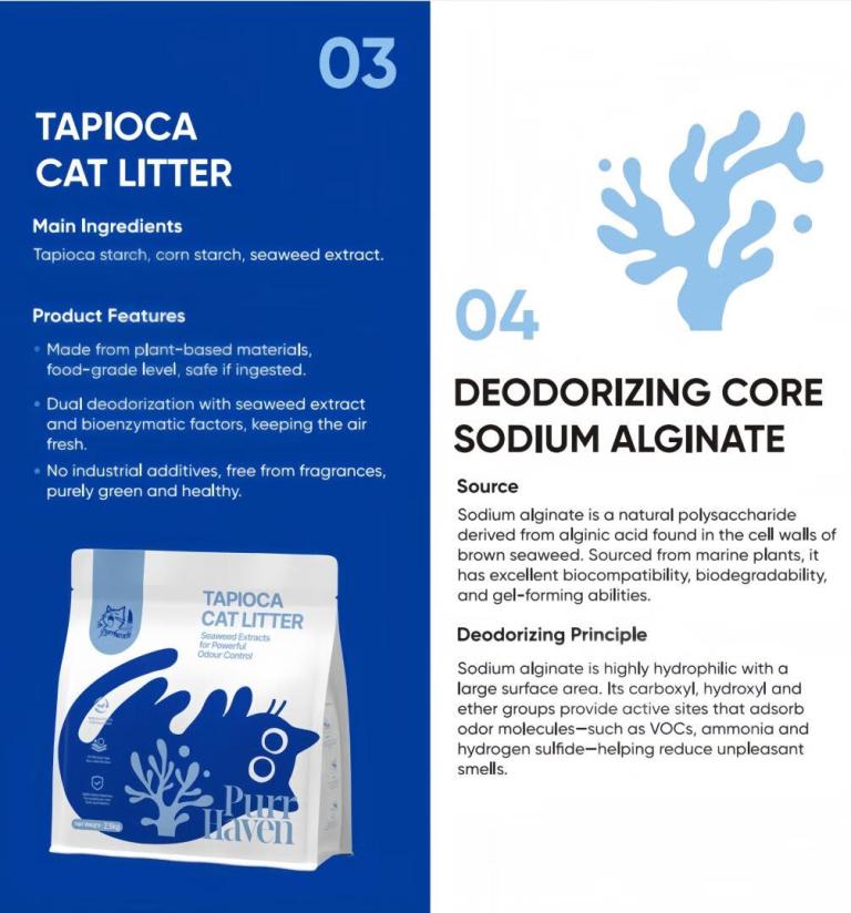 purr haven tapioca cat litter | 1 carton | 6 packs per carton | 2.5kg per pack purr haven tapioca cat litter | 1 carton | 6 packs per carton | 2.5kg per pack