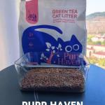 purr haven green tea cat litter | 1 carton | 6 packs per carton | 2.5kg per pack