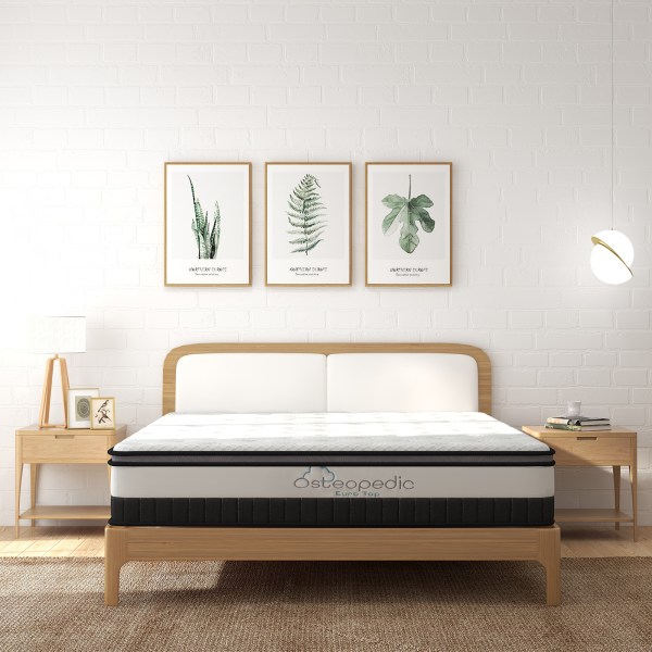 osteopedic euro top mattress pocket spring medium firm hybrid design bed 30cm king single white osteopedic euro top mattress pocket spring medium firm hybrid design bed 30cm king single white