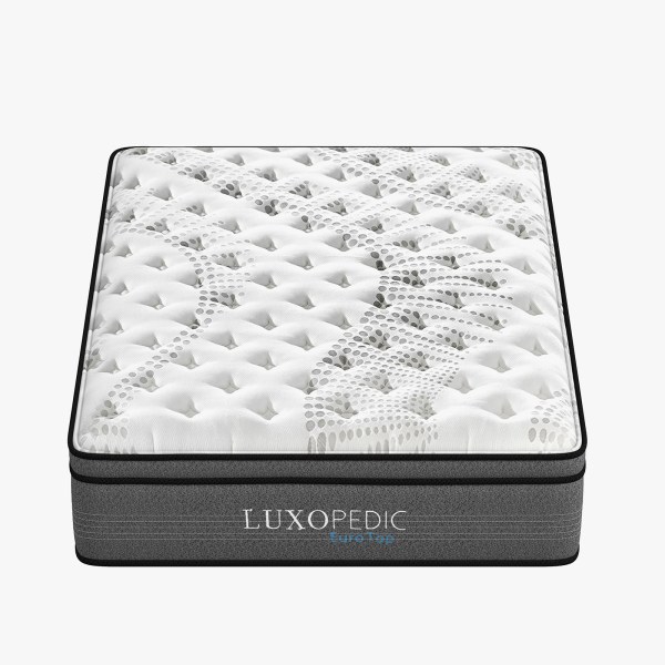 luxopedic pocket spring mattress 5 zone 32cm euro top memory foam medium firm queen white grey luxopedic pocket spring mattress 5 zone 32cm euro top memory foam medium firm queen white grey