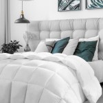 casa decor silk touch quilt 360gsm all seasons antibacterial hypoallergenic single white