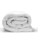 casa decor silk touch quilt 360gsm all seasons antibacterial hypoallergenic single white
