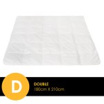 casa decor silk touch quilt 360gsm all seasons antibacterial hypoallergenic double white