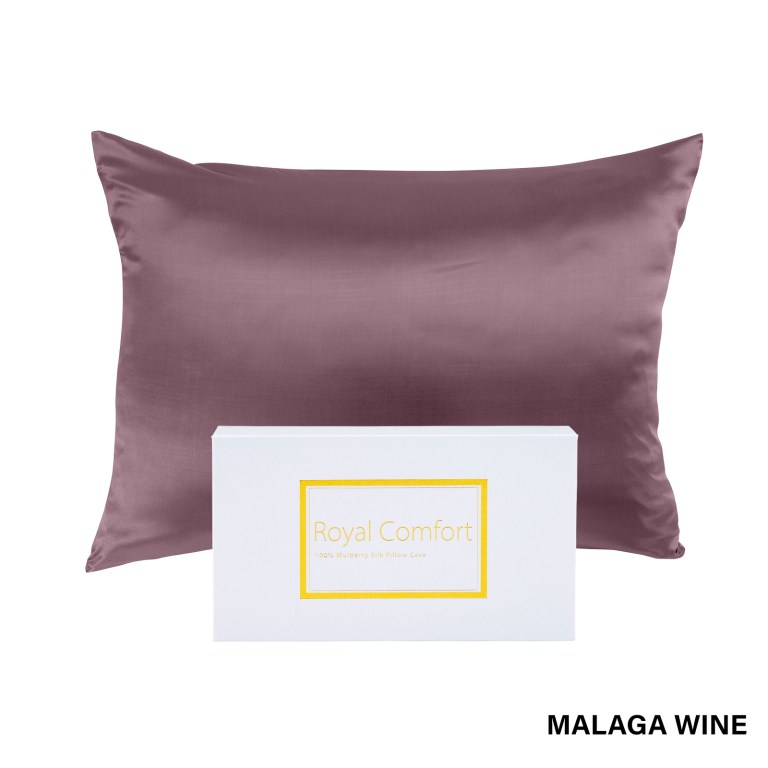 royal comfort pure silk pillow case 100% mulberry silk hypoallergenic pillowcase malaga wine royal comfort pure silk pillow case 100% mulberry silk hypoallergenic pillowcase malaga wine