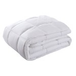royal comfort 800gsm silk blend quilt duvet ultra warm winter weight queen white