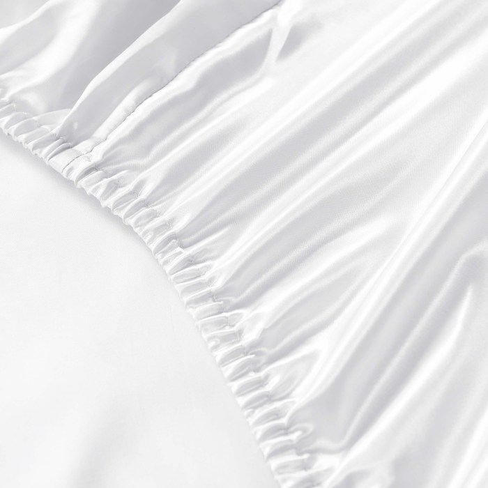 royal comfort satin sheet set 3 piece fitted sheet pillowcase soft king white royal comfort satin sheet set 3 piece fitted sheet pillowcase soft king white