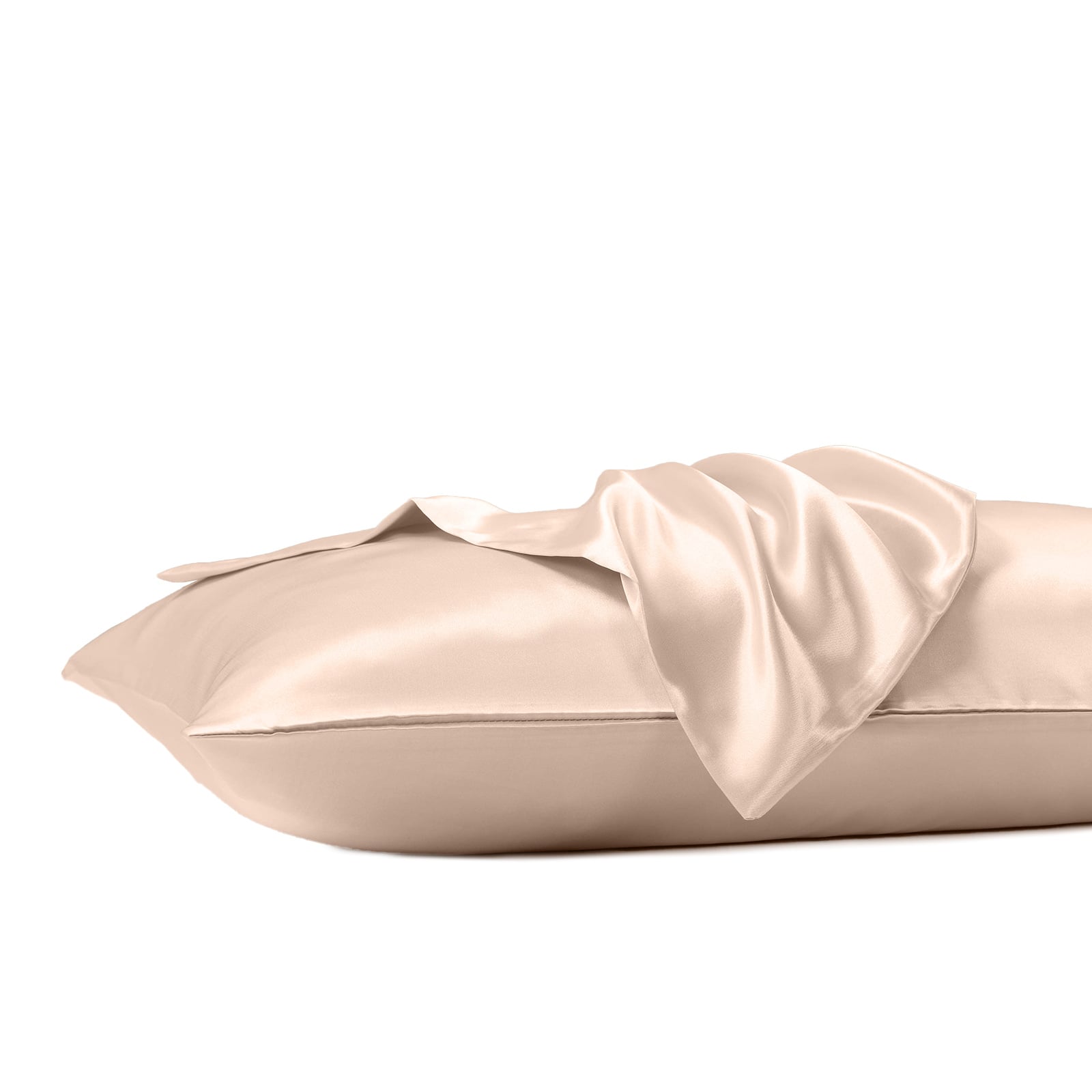 royal comfort satin sheet set 3 piece fitted sheet pillowcase soft king champagne pink