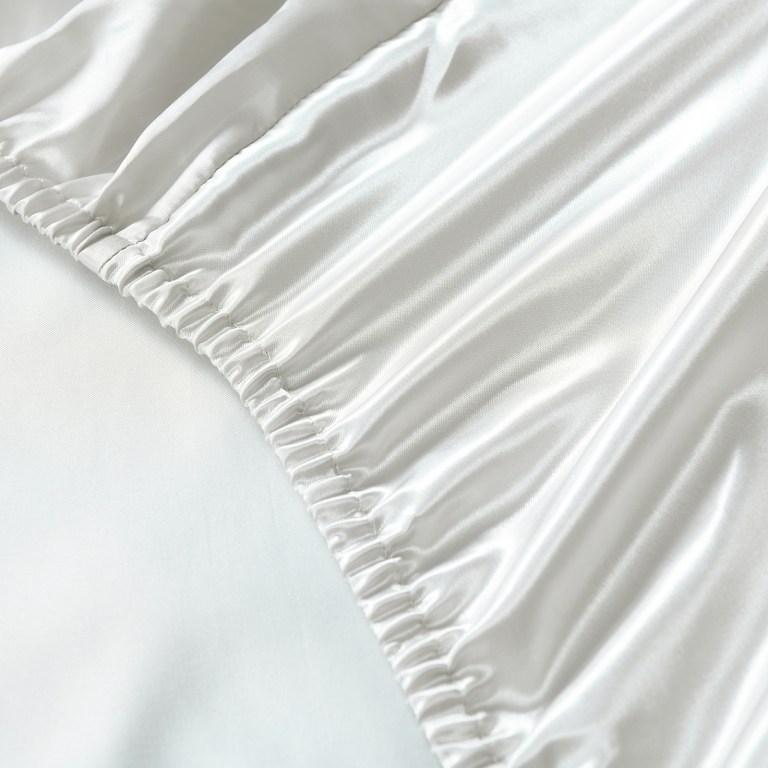 royal comfort satin sheet set 3 piece fitted sheet pillowcase soft king silver