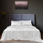 royal comfort satin sheet set 4 piece fitted flat sheet pillowcases king white royal comfort satin sheet set 4 piece fitted flat sheet pillowcases king white