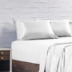 royal comfort satin sheet set 4 piece fitted flat sheet pillowcases king white royal comfort satin sheet set 4 piece fitted flat sheet pillowcases king white