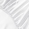 royal comfort satin sheet set 4 piece fitted flat sheet pillowcases king white