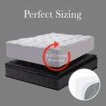 royal comfort 1000gsm luxury bamboo covered mattress topper ball fibre gusset double white
