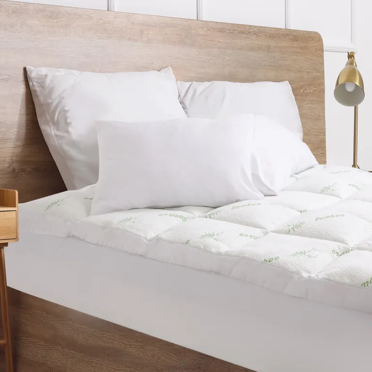 royal comfort 1000gsm luxury bamboo covered mattress topper ball fibre gusset king white royal comfort 1000gsm luxury bamboo covered mattress topper ball fibre gusset king white