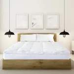 royal comfort 1000gsm luxury bamboo covered mattress topper ball fibre gusset king white royal comfort 1000gsm luxury bamboo covered mattress topper ball fibre gusset king white
