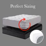 royal comfort 1000gsm luxury bamboo covered mattress topper ball fibre gusset king white royal comfort 1000gsm luxury bamboo covered mattress topper ball fibre gusset king white
