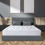 royal comfort 1200gsm deluxe 7 zone mattress topper luxury gusset breathable double white