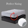 royal comfort 1200gsm deluxe 7 zone mattress topper luxury gusset breathable double white royal comfort 1200gsm deluxe 7 zone mattress topper luxury gusset breathable double white