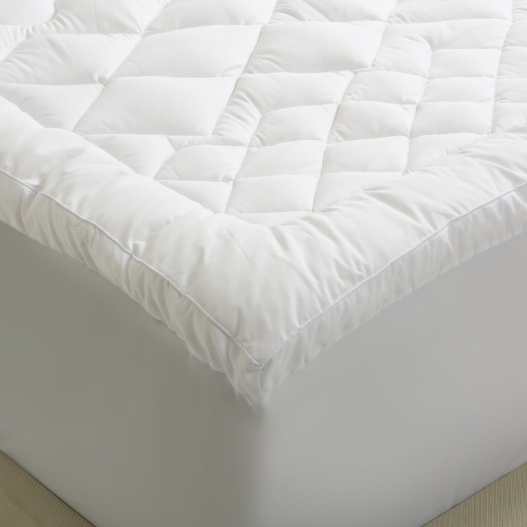 royal comfort 1200gsm deluxe 7 zone mattress topper luxury gusset breathable double white